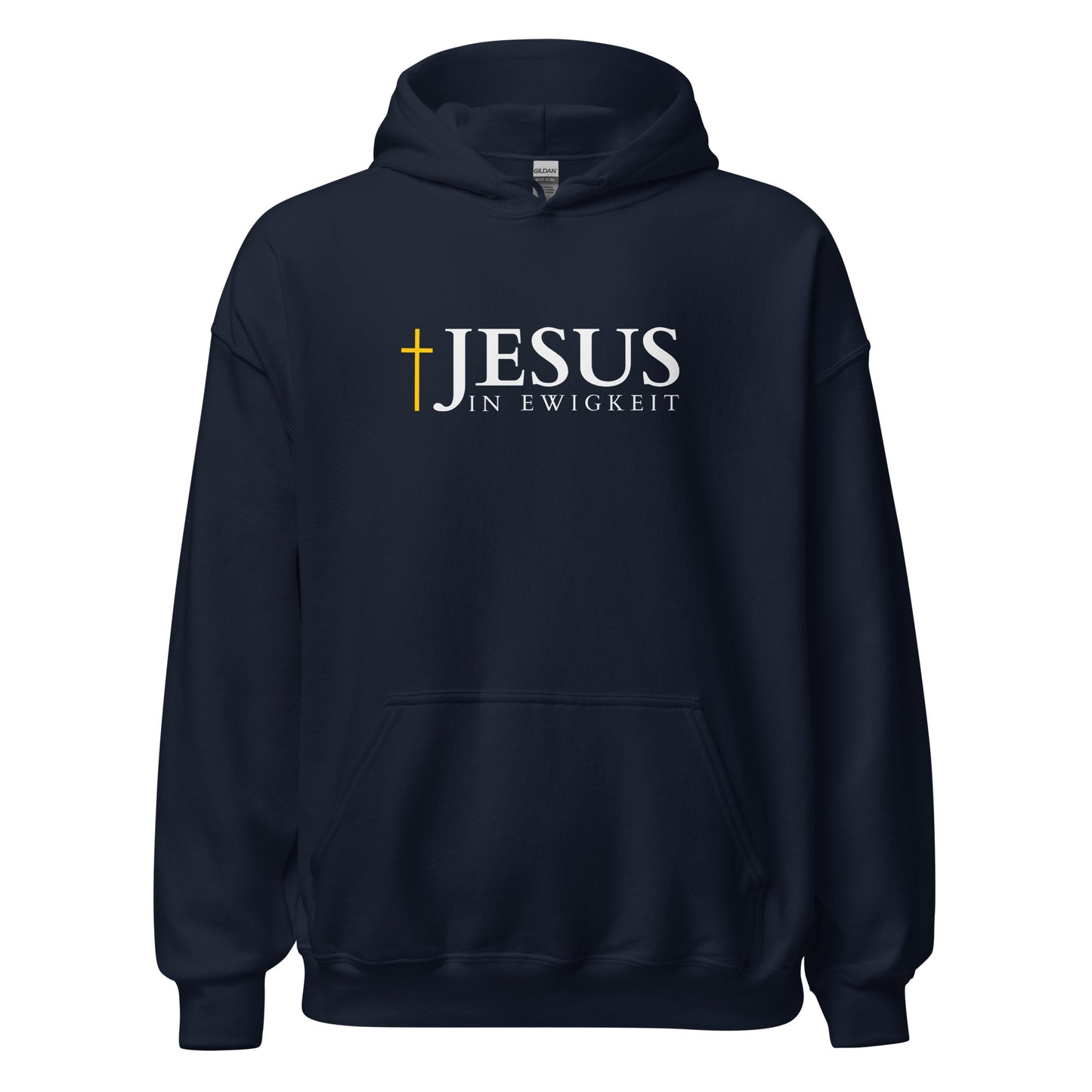JESUS in EWIGKEIT - Unisex-Kapuzenpullover - dunkles Design - DE ${variant-option} faith design by The Light of Life