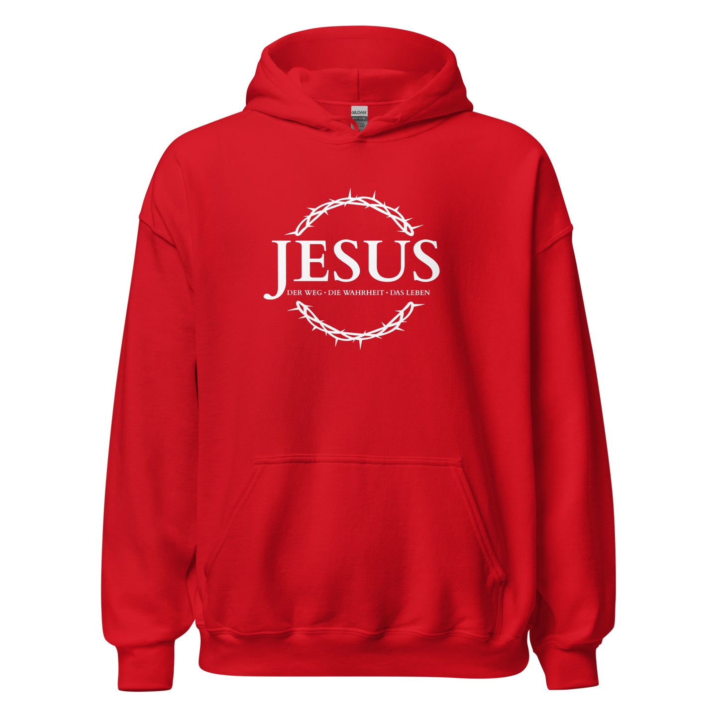 JESUS Der Weg, die Wahrheit, das Leben - Unisex-Kapuzenpullover - dunkles Design - DE ${variant-option} faith design by The Light of Life