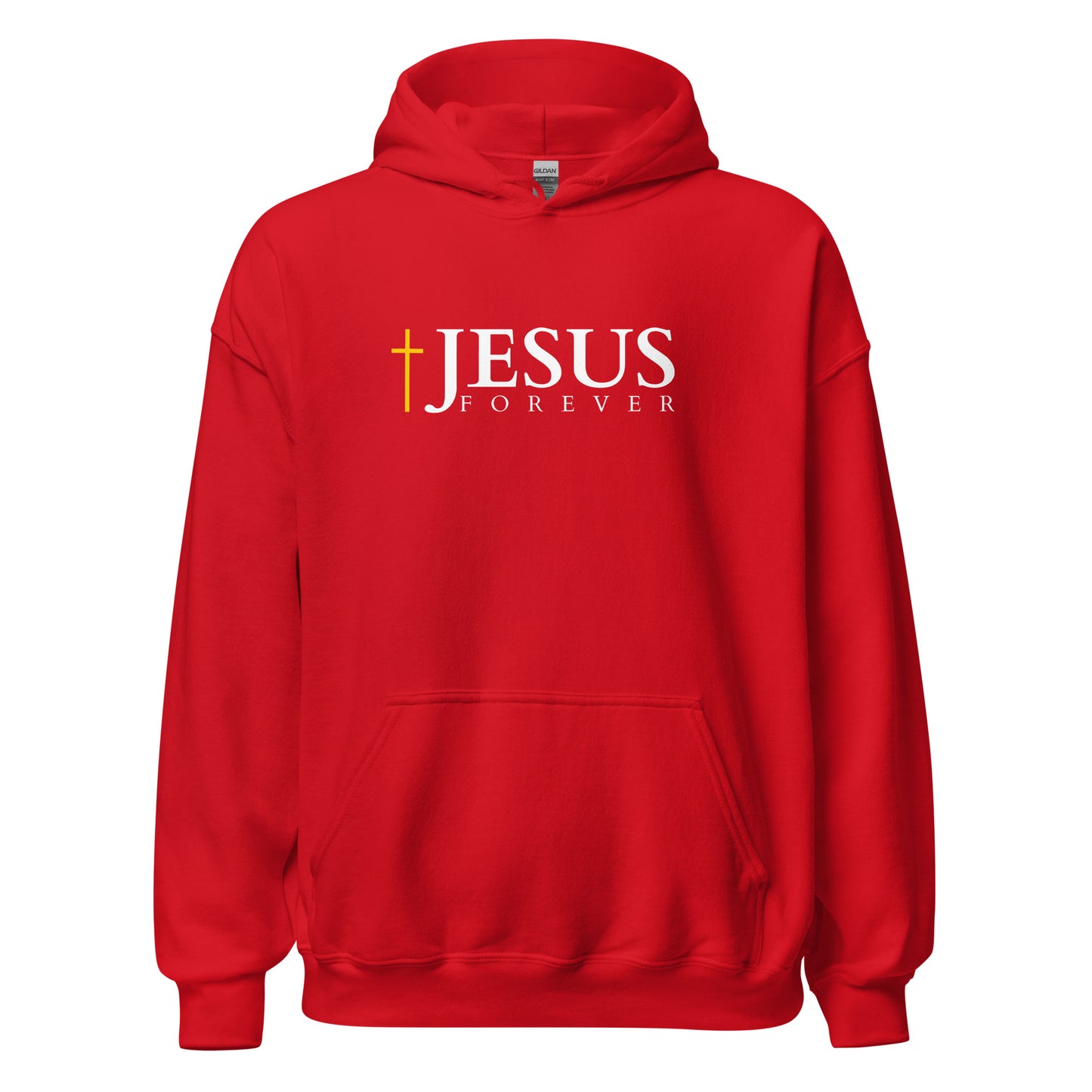 JESUS FOREVER - Unisex Hoodie - dark Design - EN ${variant-option} faith design by The Light of Life