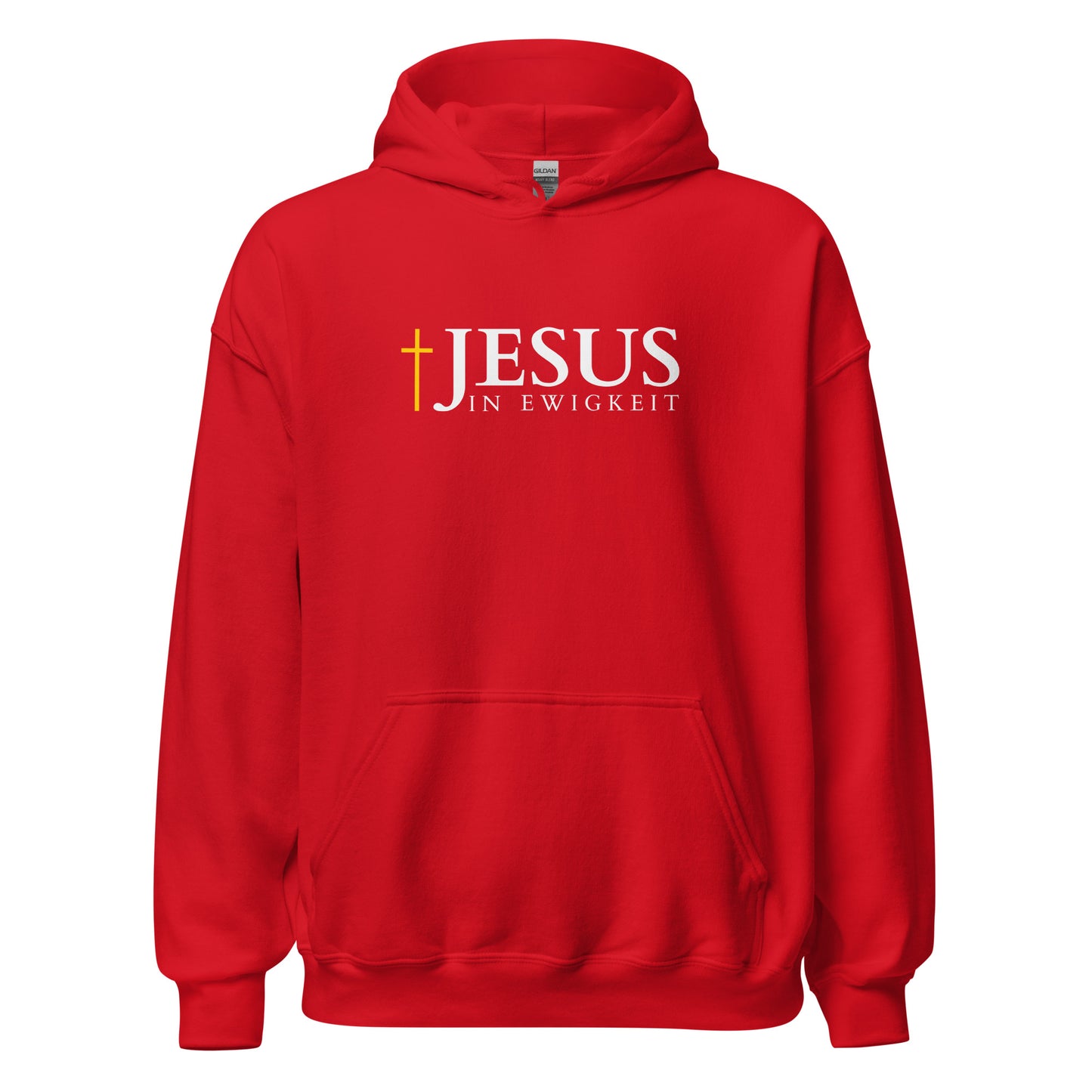 JESUS in EWIGKEIT - Unisex-Kapuzenpullover - dunkles Design - DE ${variant-option} faith design by The Light of Life