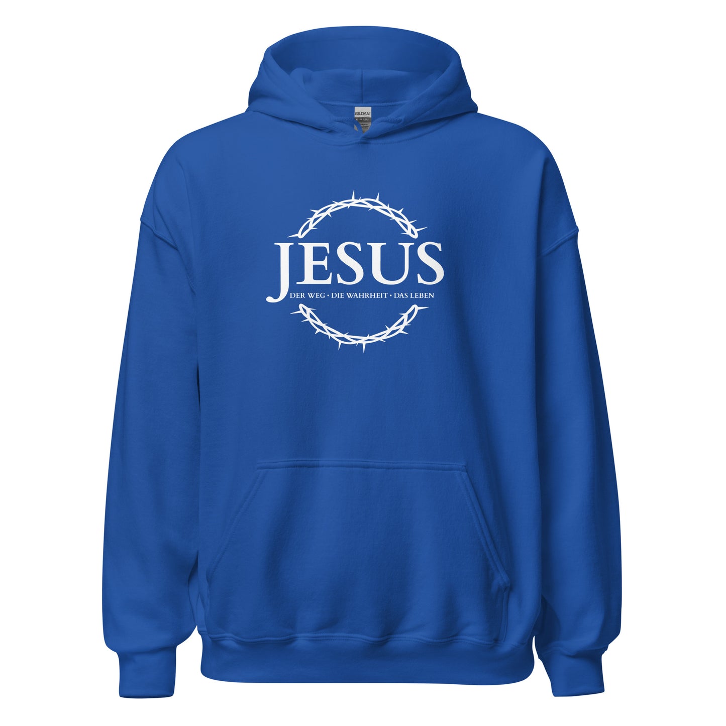 JESUS Der Weg, die Wahrheit, das Leben - Unisex-Kapuzenpullover - dunkles Design - DE ${variant-option} faith design by The Light of Life