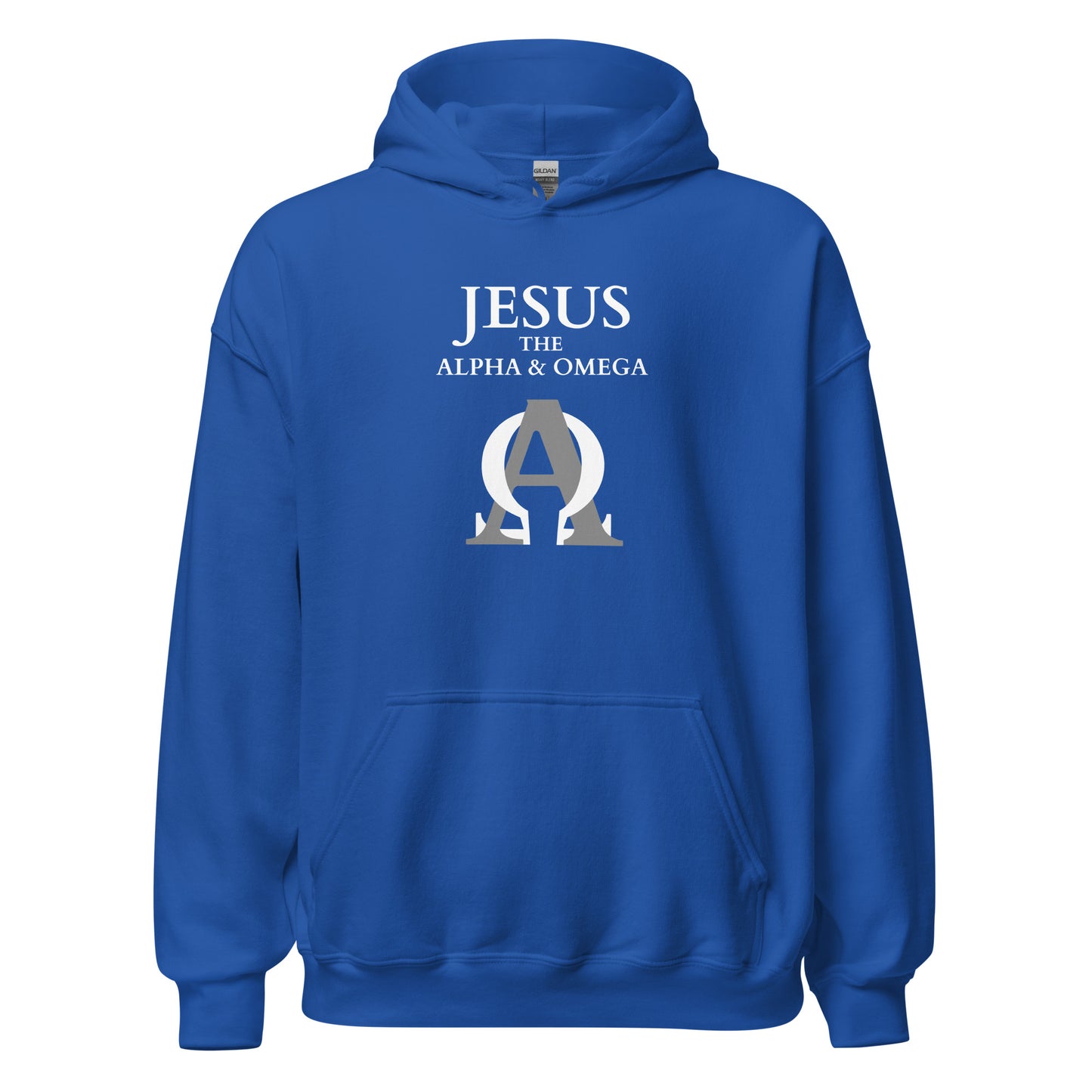 JESUS The Alpha & Omega - Unisex Hoodie - dark design - EN faith design by The Light of Life