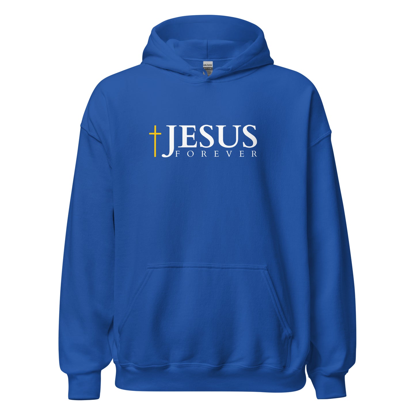 JESUS FOREVER - Unisex Hoodie - dark Design - EN ${variant-option} faith design by The Light of Life
