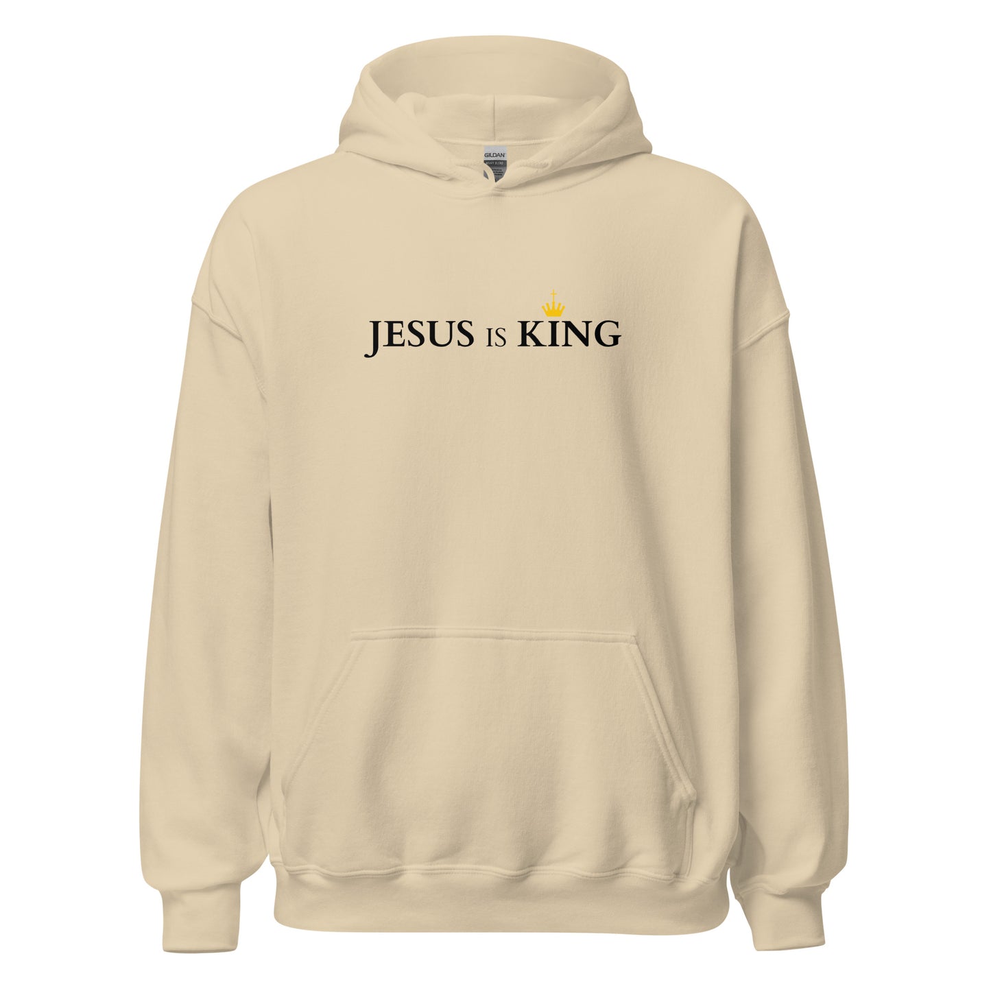 JESUS is KING - Unisex Hoodie - bright Design - EN faith design by The Light of Life