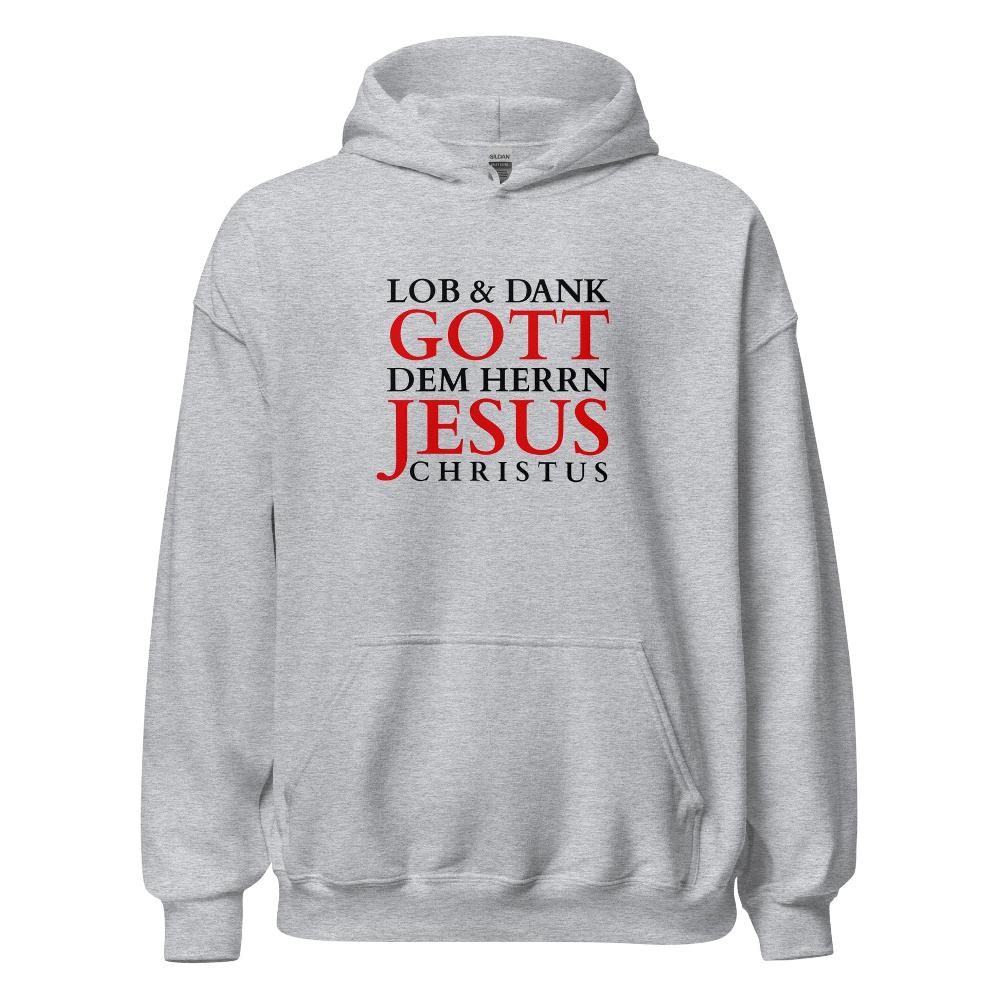 Lob & Dank Gott - Unisex Hoodie - helles Design - DE faith design by Das Licht des Lebens