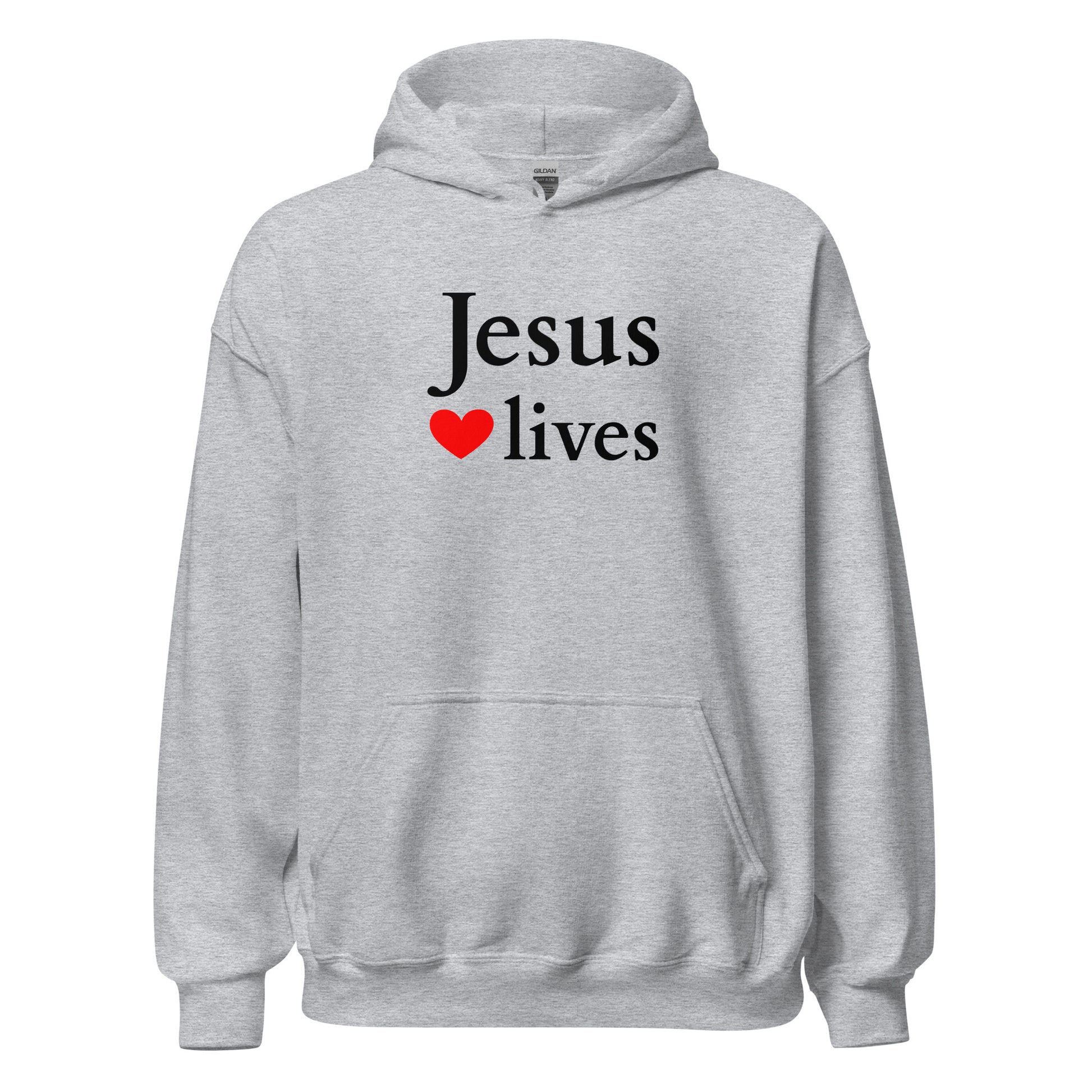 Jesus lives - Unisex Hoodie - helles Design - EN faith design by Das Licht des Lebens