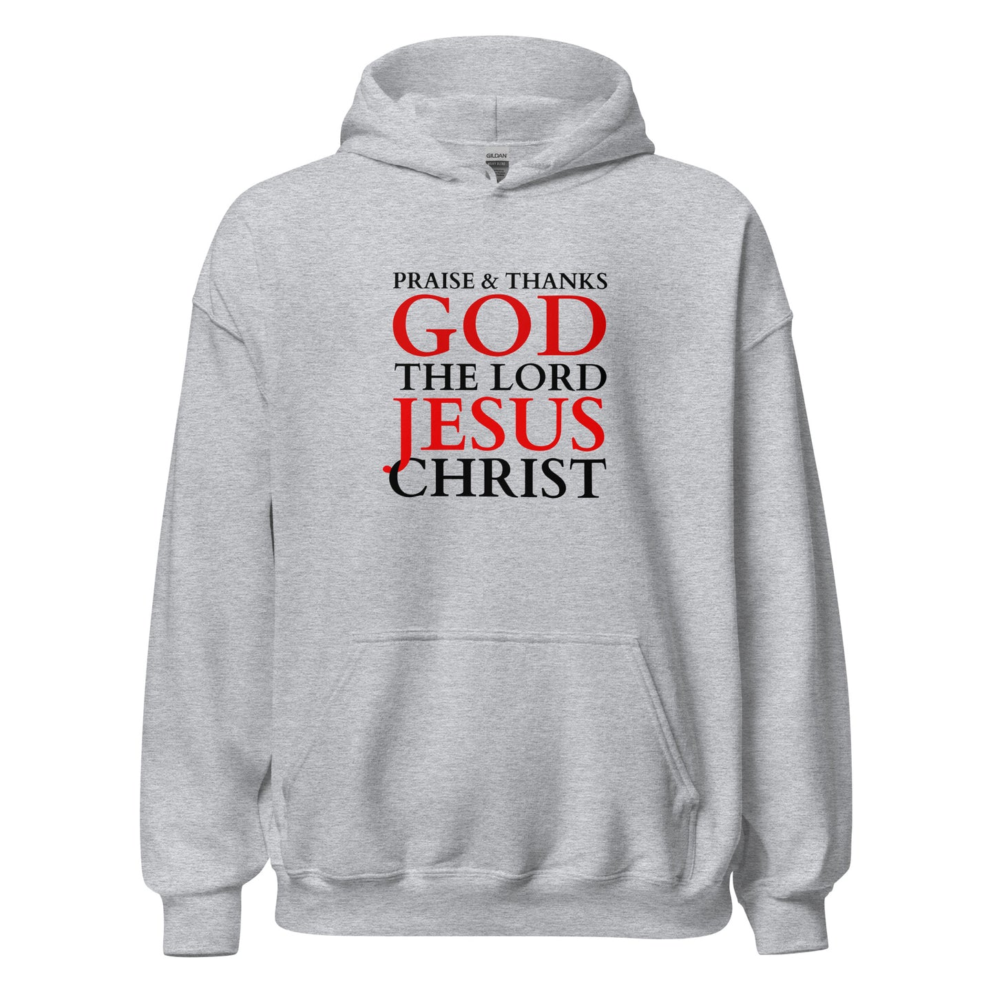Praise God Jesus Christ - Unisex Hoodie - bright design- EN ${variant-option} faith design by Das Licht des Lebens