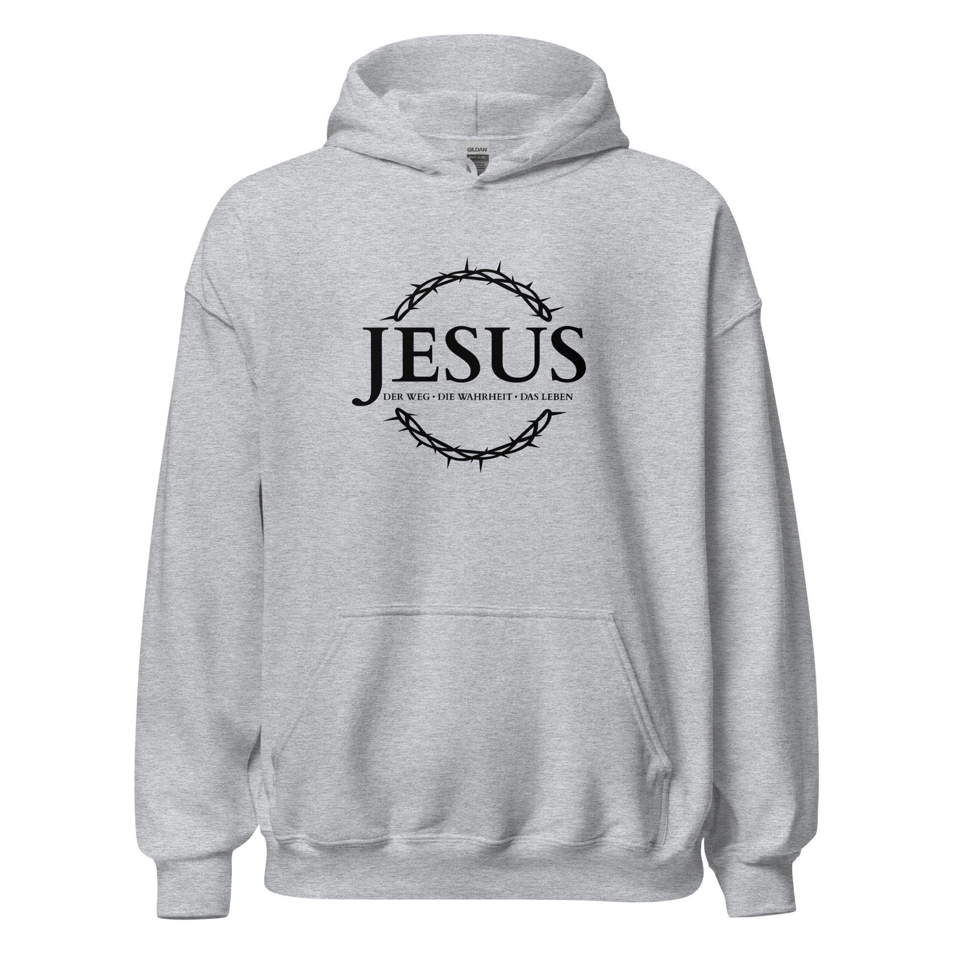 JESUS Der Weg, die Wahrheit, das Leben - Unisex-Kapuzenpullover - helles Design - DE ${variant-option} faith design by The Light of Life