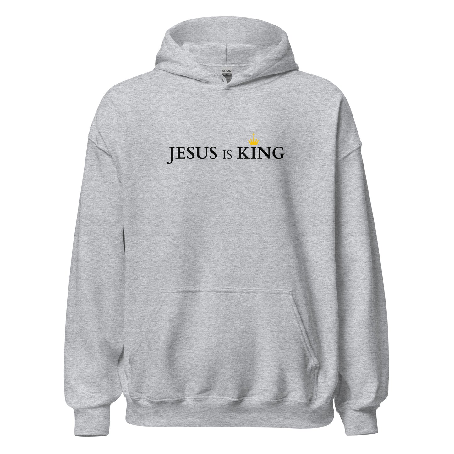 JESUS is KING - Unisex Hoodie - bright Design - EN faith design by The Light of Life