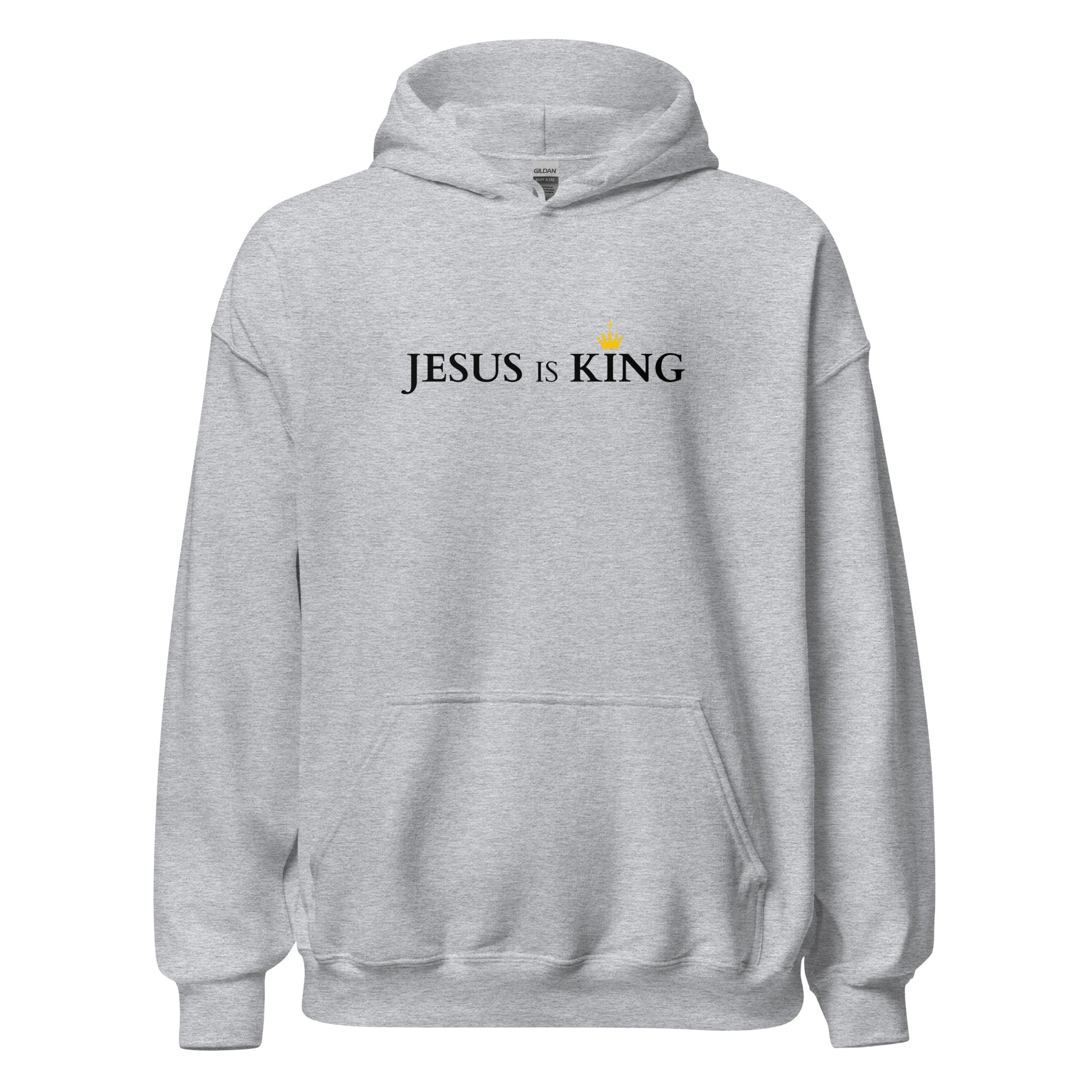 JESUS is KING - Unisex Hoodie - bright Design - EN faith design by The Light of Life