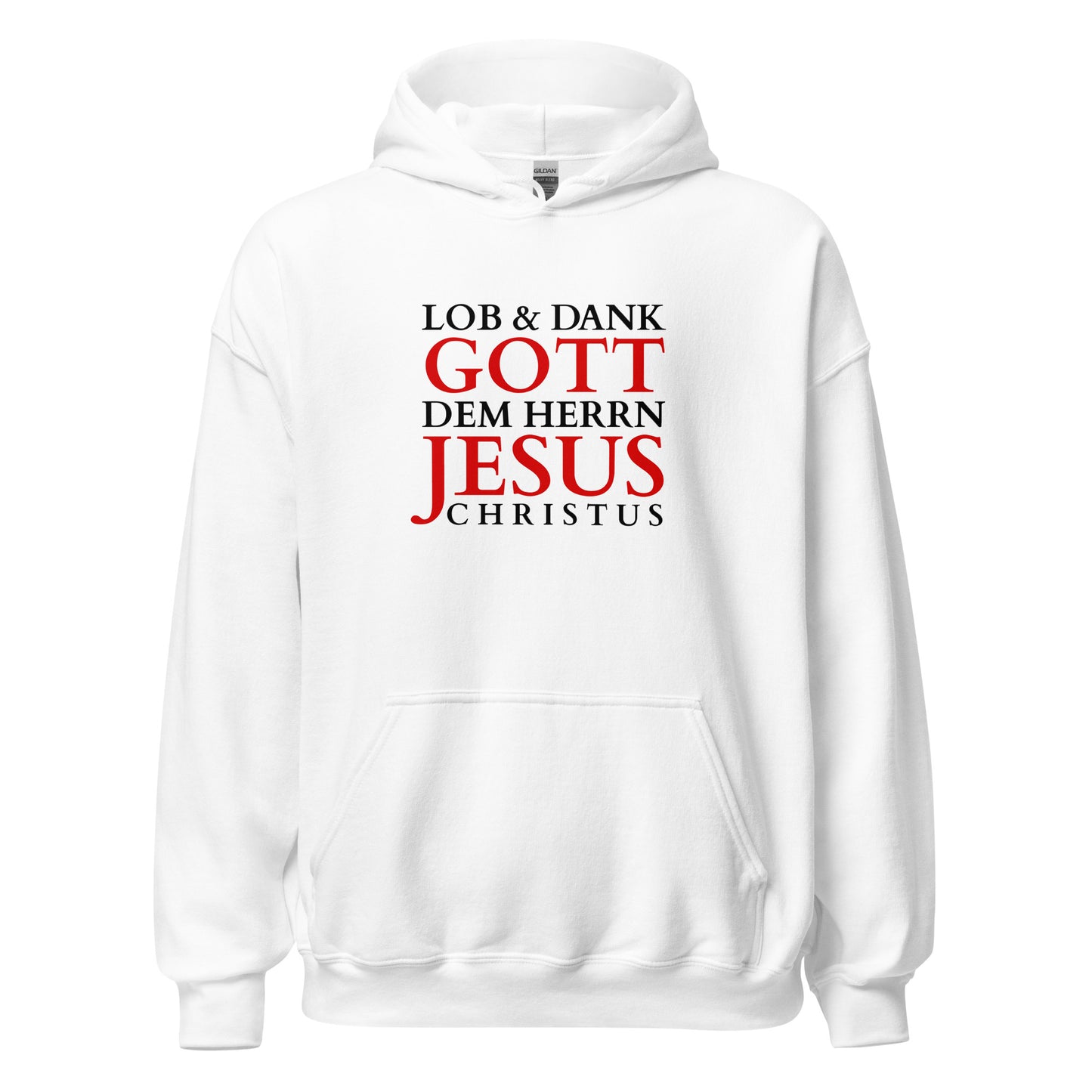 Lob & Dank Gott - Unisex Hoodie - helles Design - DE faith design by Das Licht des Lebens