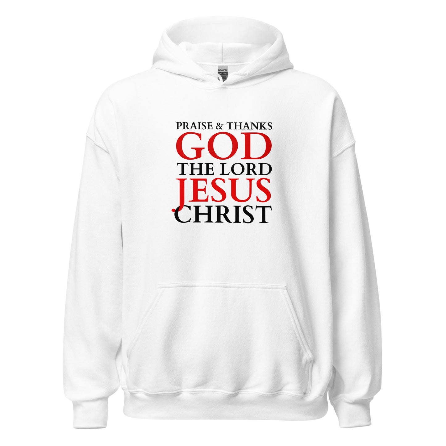 Praise God Jesus Christ - Unisex Hoodie - bright design- EN ${variant-option} faith design by Das Licht des Lebens