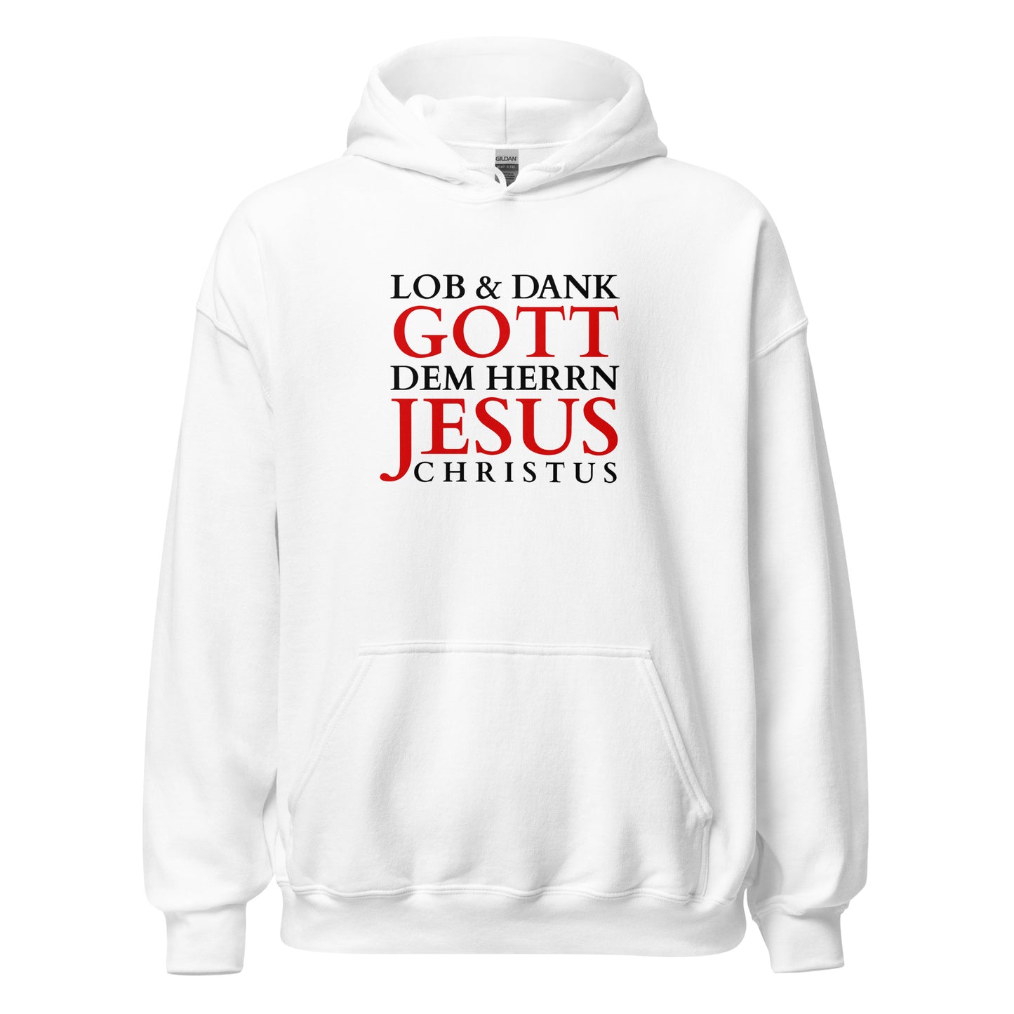 Lob & Dank Gott - Unisex Hoodie - helles Design - DE faith design by Das Licht des Lebens