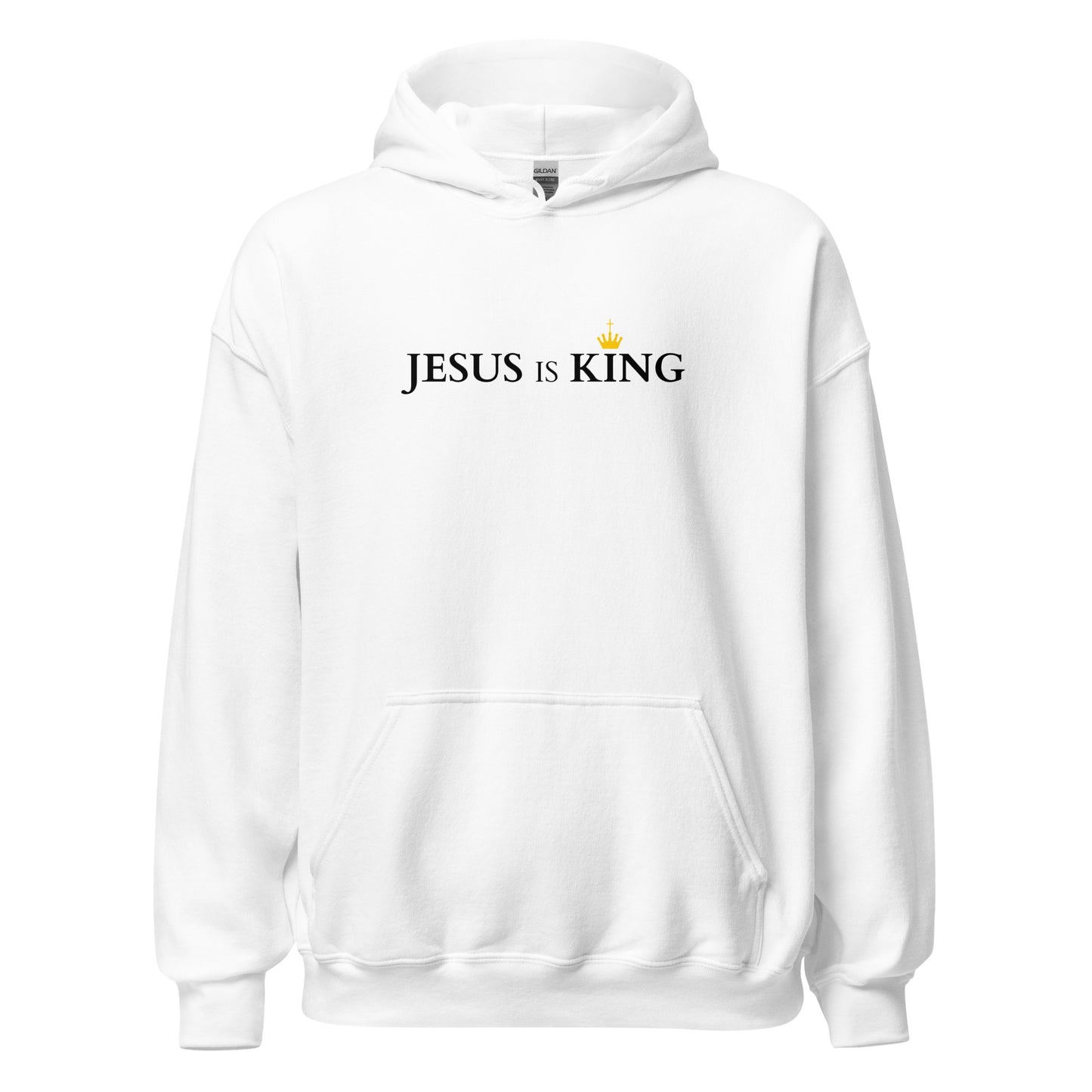 JESUS is KING - Unisex Hoodie - bright Design - EN faith design by The Light of Life