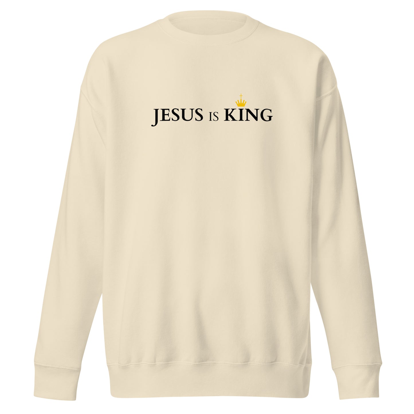 JESUS is KING - Unisex-Premium-Pullover - helles Design DE faith design by The Light of Life