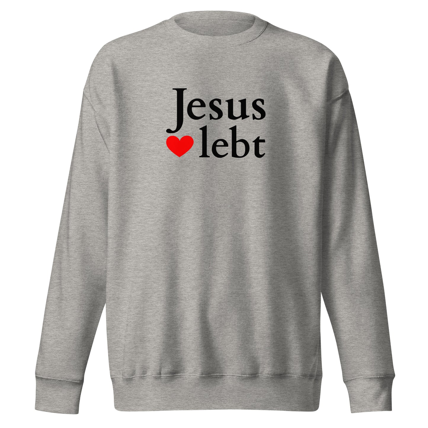 Jesus lebt - Unisex-Premium-Pullover - helles Design DE faith design by The Light of Life