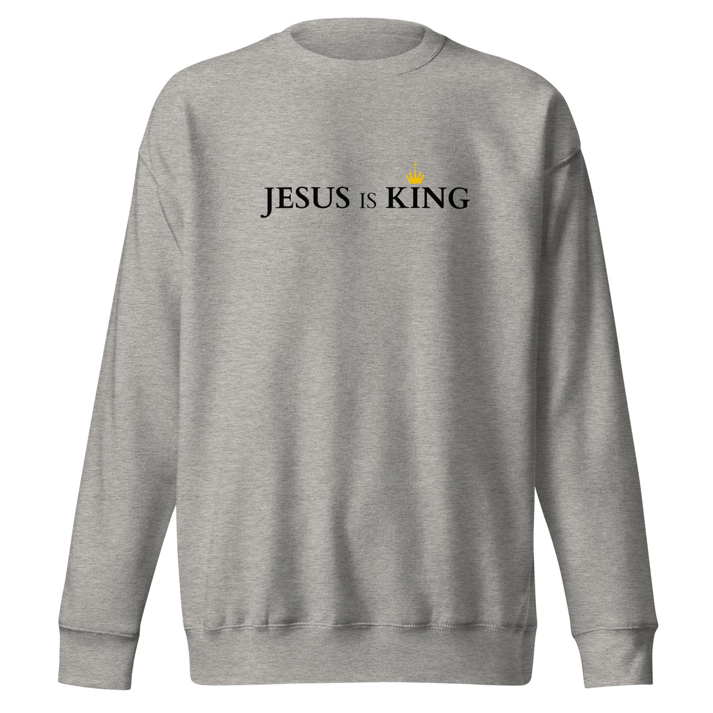 JESUS is KING - Unisex-Premium-Pullover - helles Design DE faith design by The Light of Life