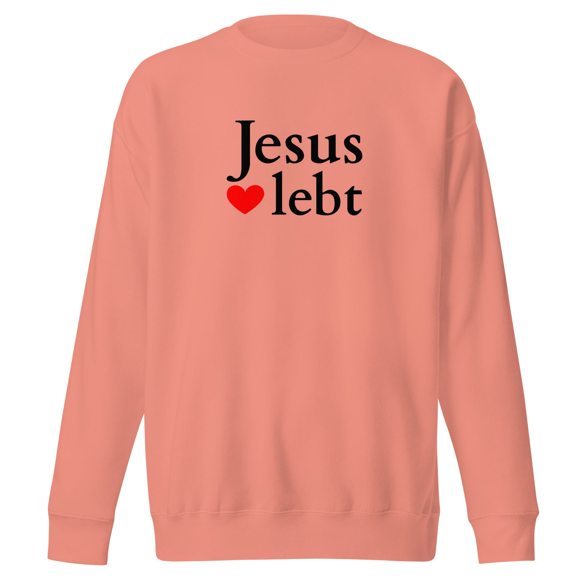 Jesus lebt - Unisex-Premium-Pullover - helles Design DE faith design by The Light of Life