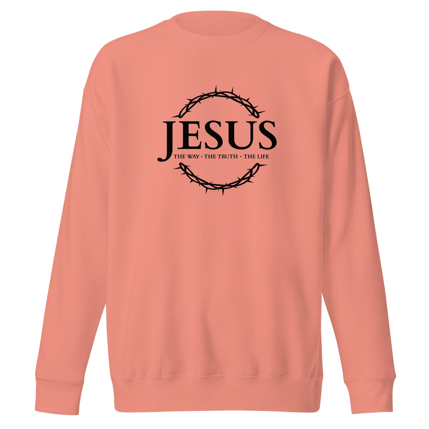 JESUS der Weg, die Wahrheit, das Leben - Unisex-Premium-Pullover - helles Design DE ${variant-option} faith design by The Light of Life