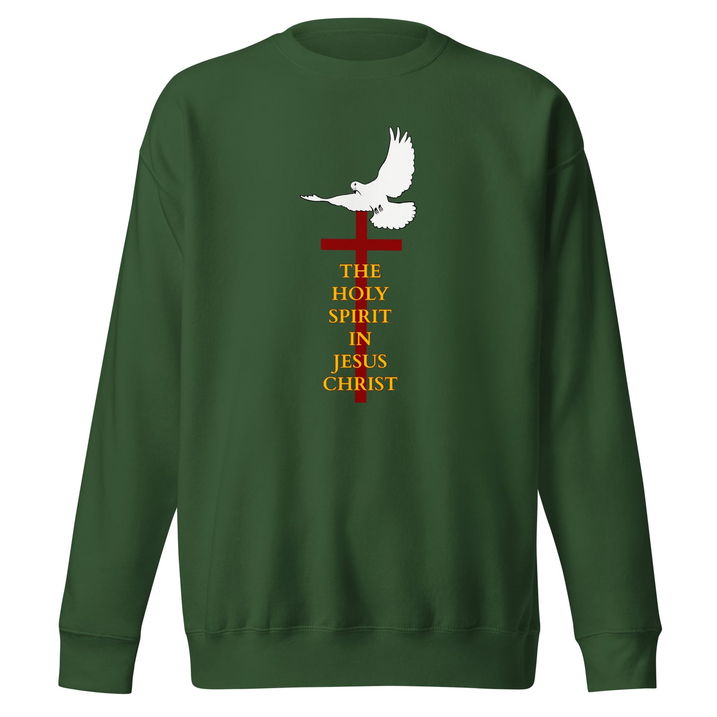 The Holy Spirit - Unisex Premium Sweatshirt - dark Design EN ${variant-option} faith design by The Light of Life