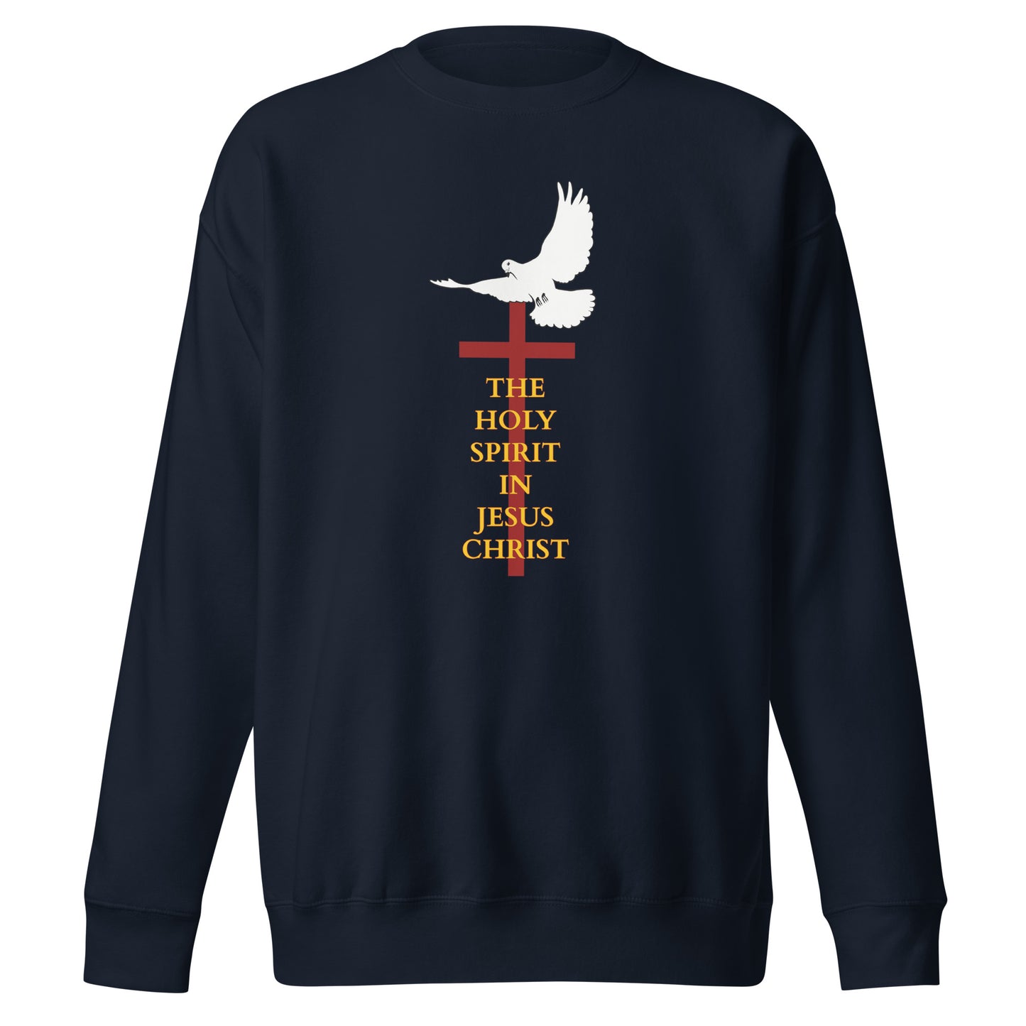 The Holy Spirit - Unisex Premium Sweatshirt - dark Design EN ${variant-option} faith design by The Light of Life
