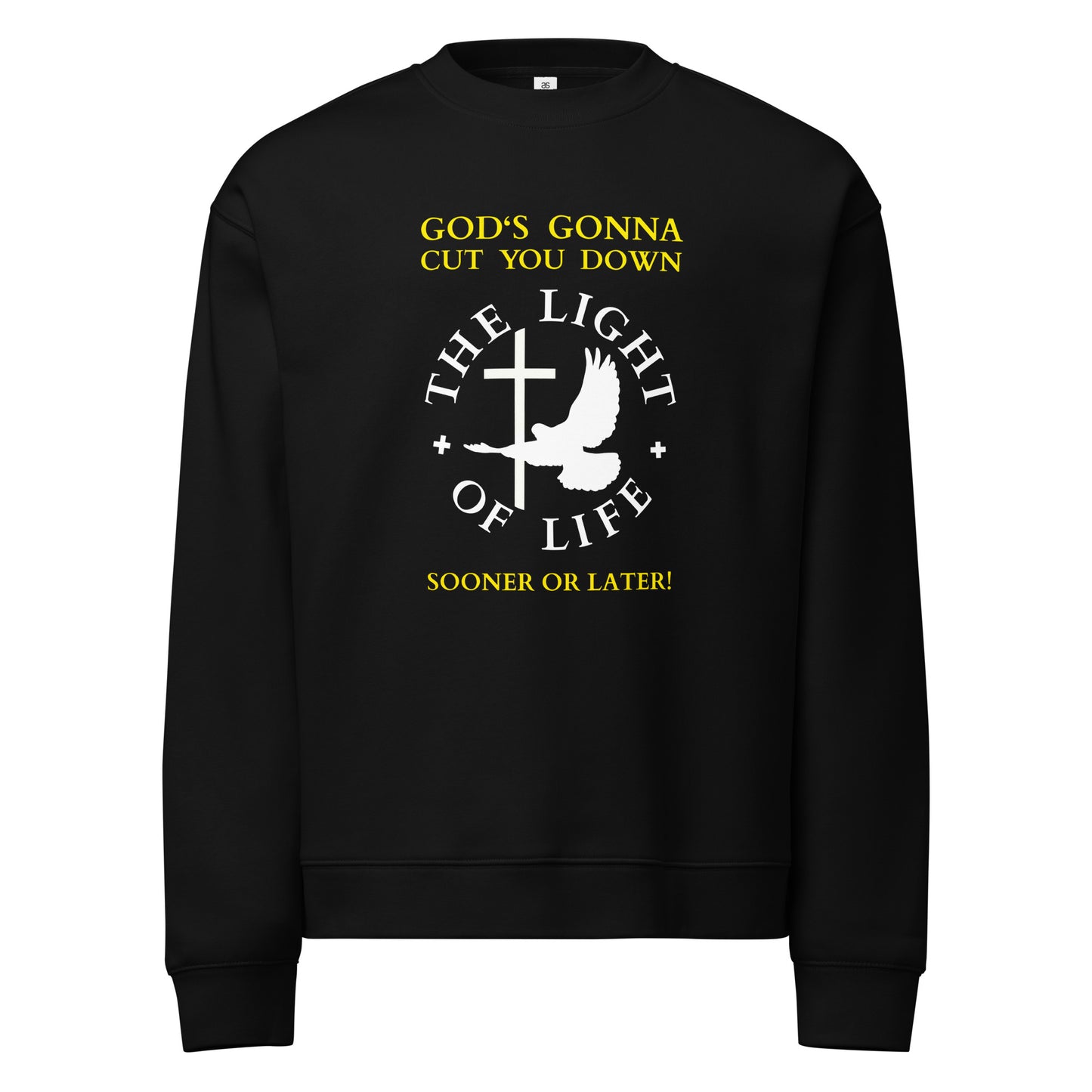 Unisex relax crew neck sweatshirt – Make a statement with this bold graphic. God’s justice is coming your way!